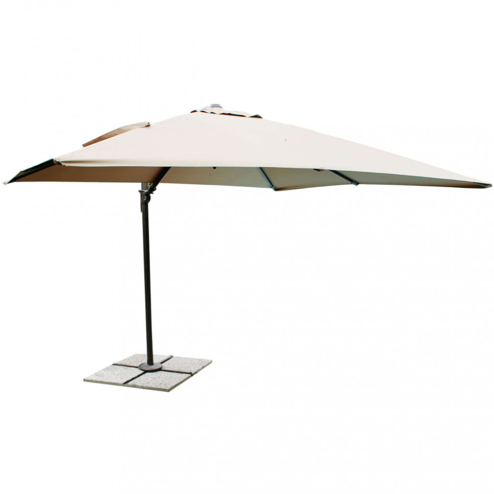 Ombrellone da esterno in poliestere palo in alluminio orientabile 360° - Mercutio