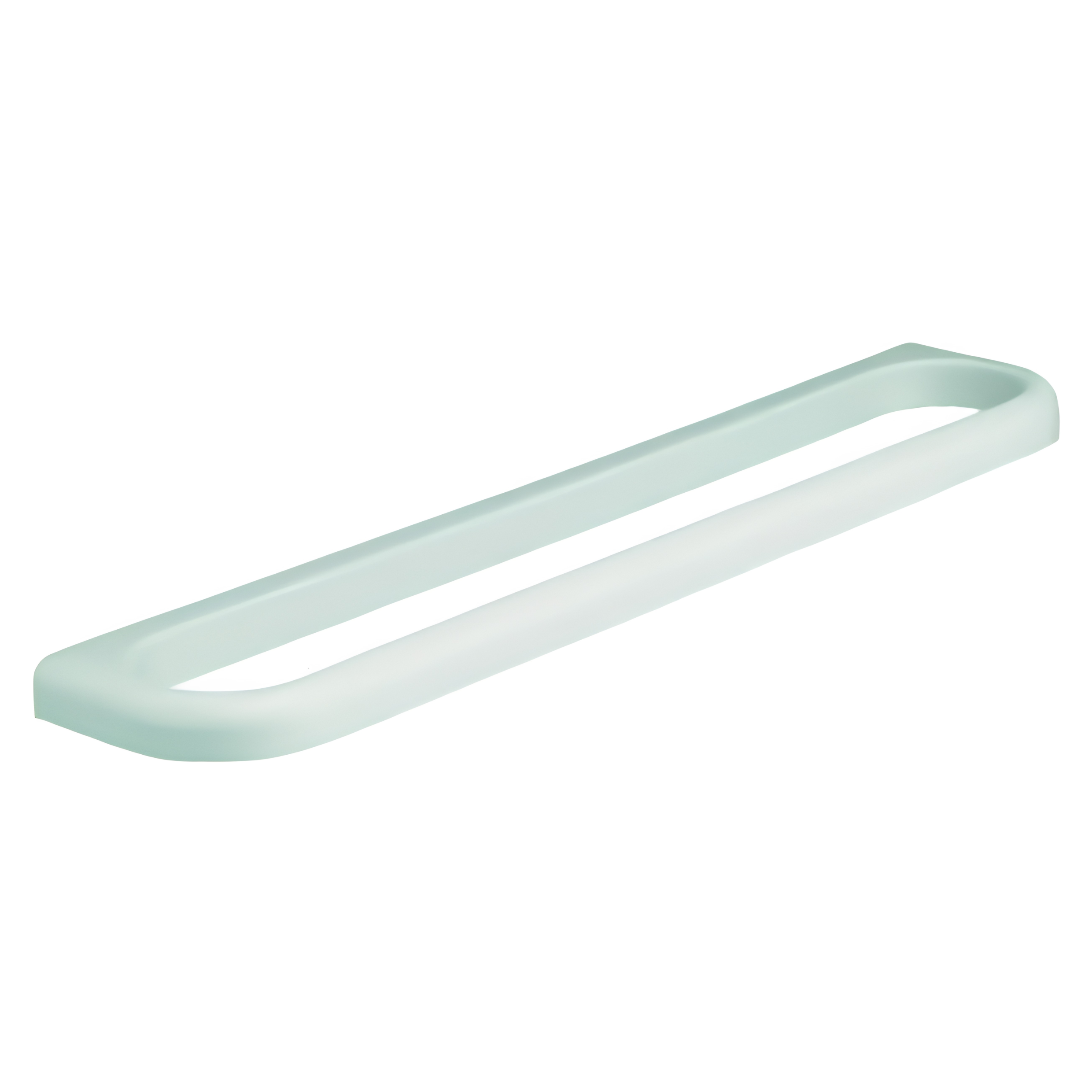 Portasciugamani da parete in durolite bianco 56x11 cm