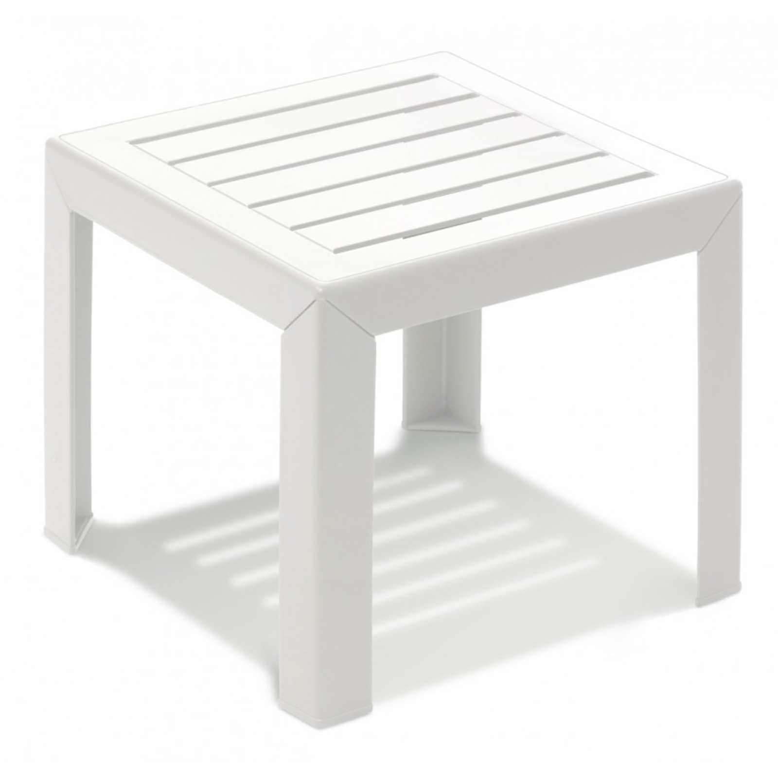 Tavolino basso quadrato da giardino in resina 40x40 - Miami