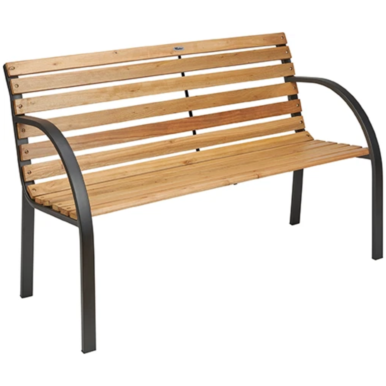 Panchina da esterno in ghisa e traversine in legno design moderno - Oracli