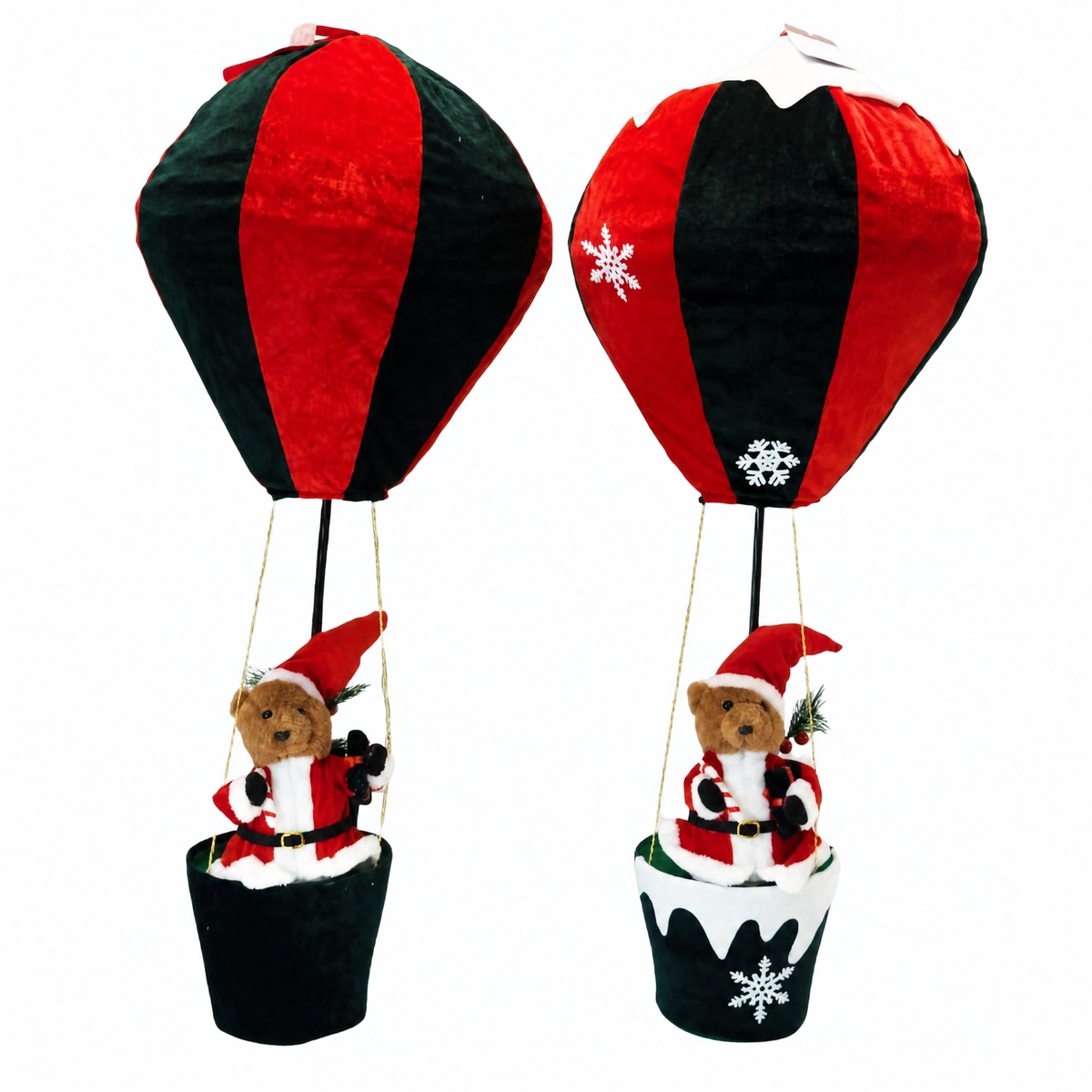 Mongolfiera con orsacchiotto assortito decorazione natalizia