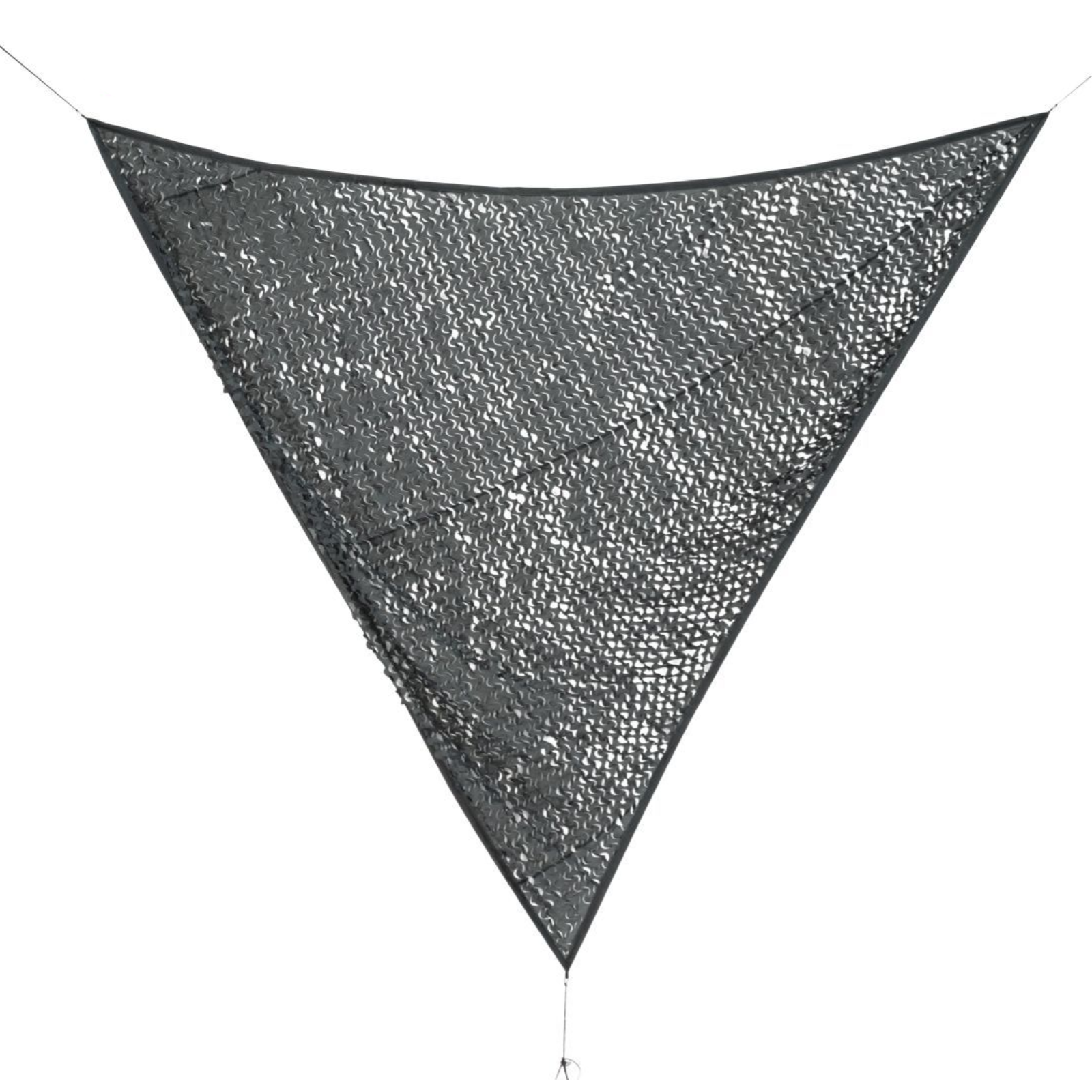 Vela ombreggiante triangolare 3,6 x 3,6 mt grigio - Mon