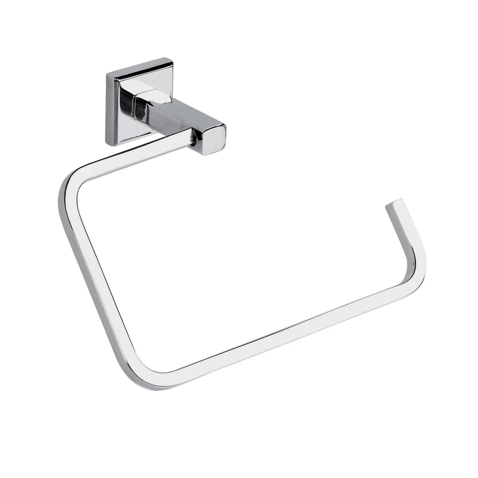 Porta asciugamano in acciaio inox e cromall porta salviette ad anello - Linea