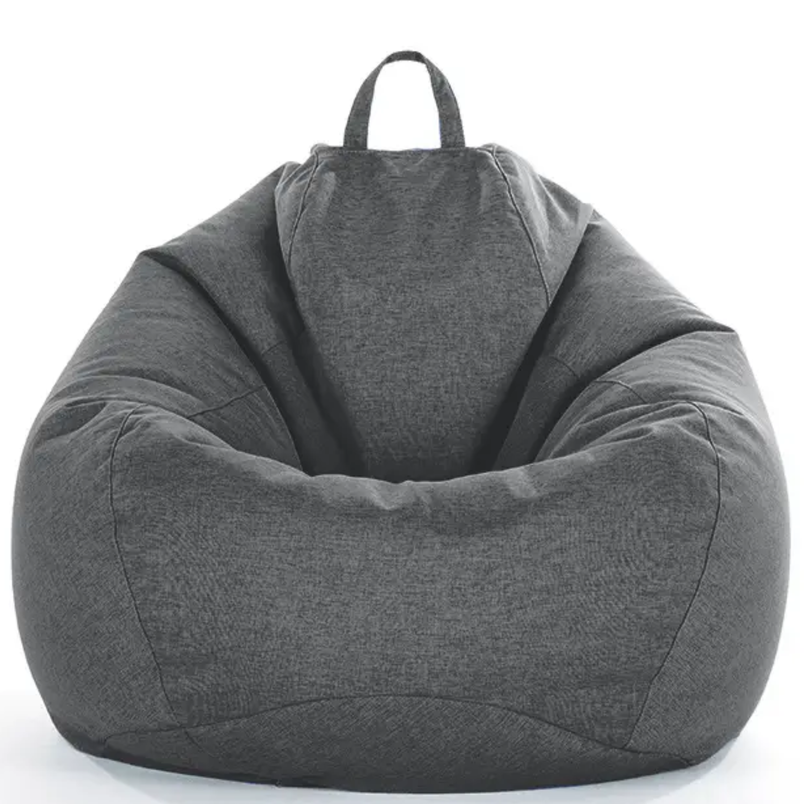 IKOMI - Poltrona a sacco Pouf in tessuto design moderno con imbottitura 100x100