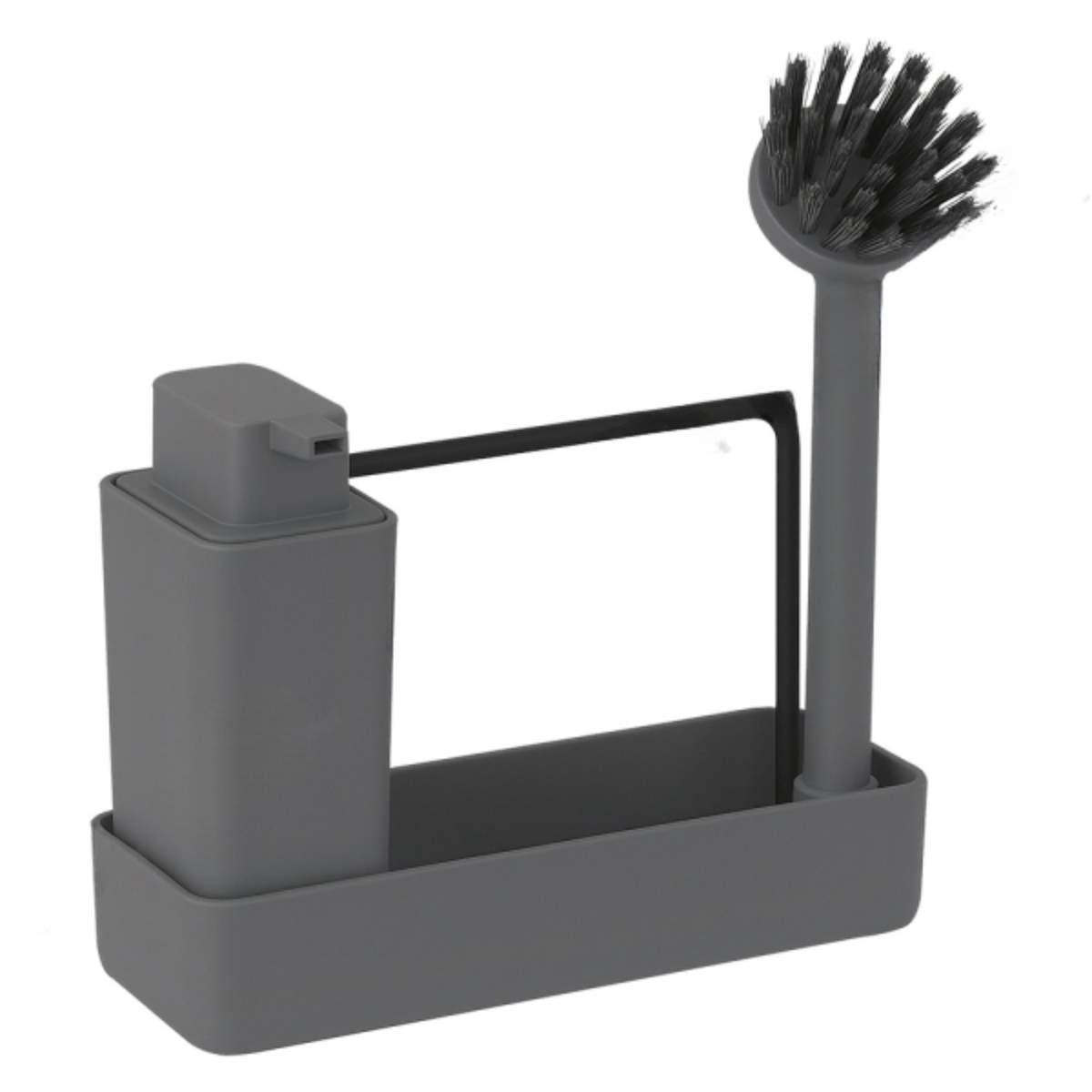 Organizer per lavello in polipropilene con dispenser e setole