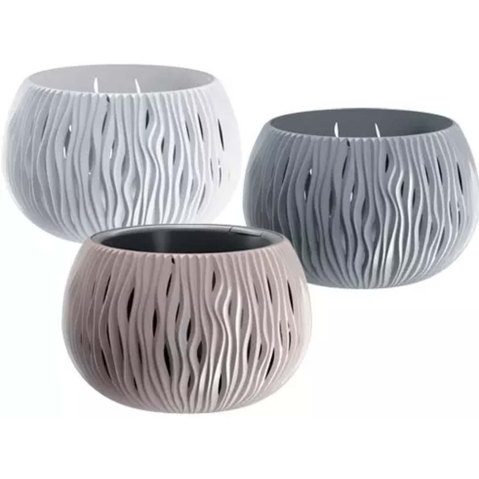 Vaso da esterno in plastica con interno estraibile - Dsk