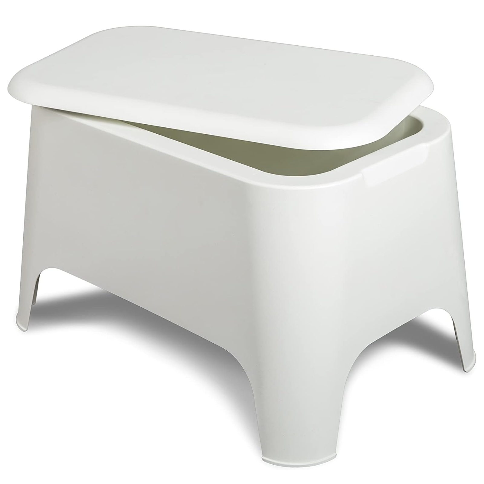 Tavolino in resina con coperchio rimovibile design moderno per esterno