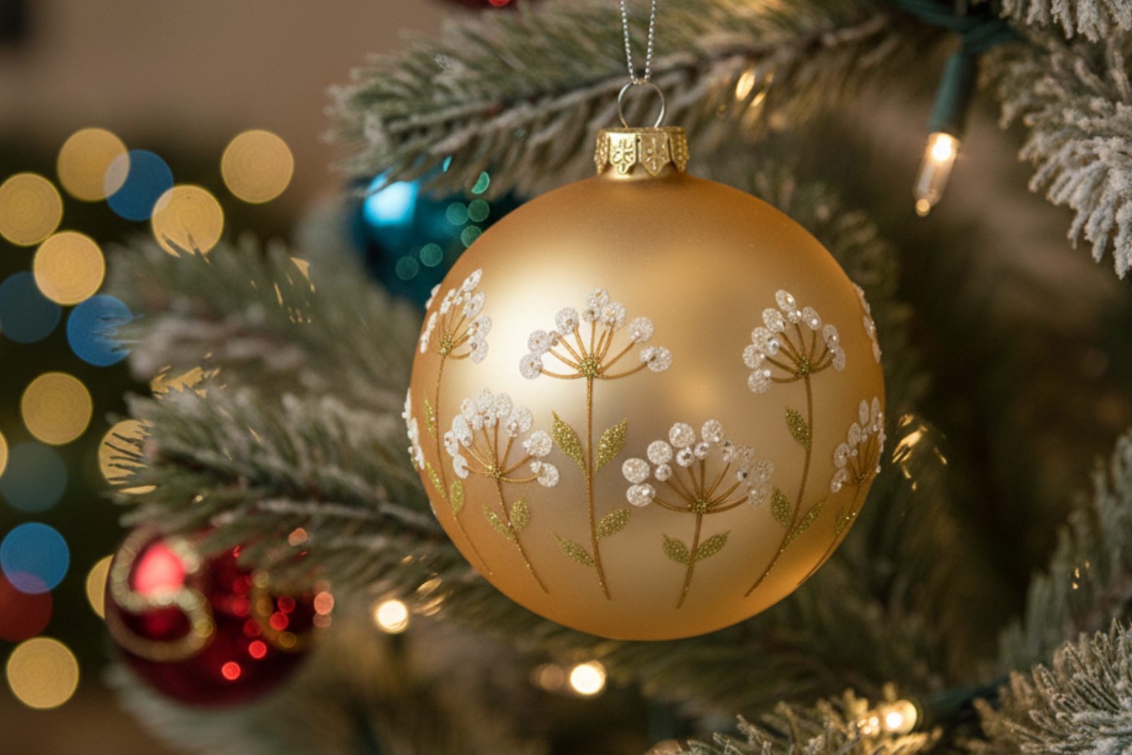 Pallina per albero di natale in vetro decorazione natalizia - Achille