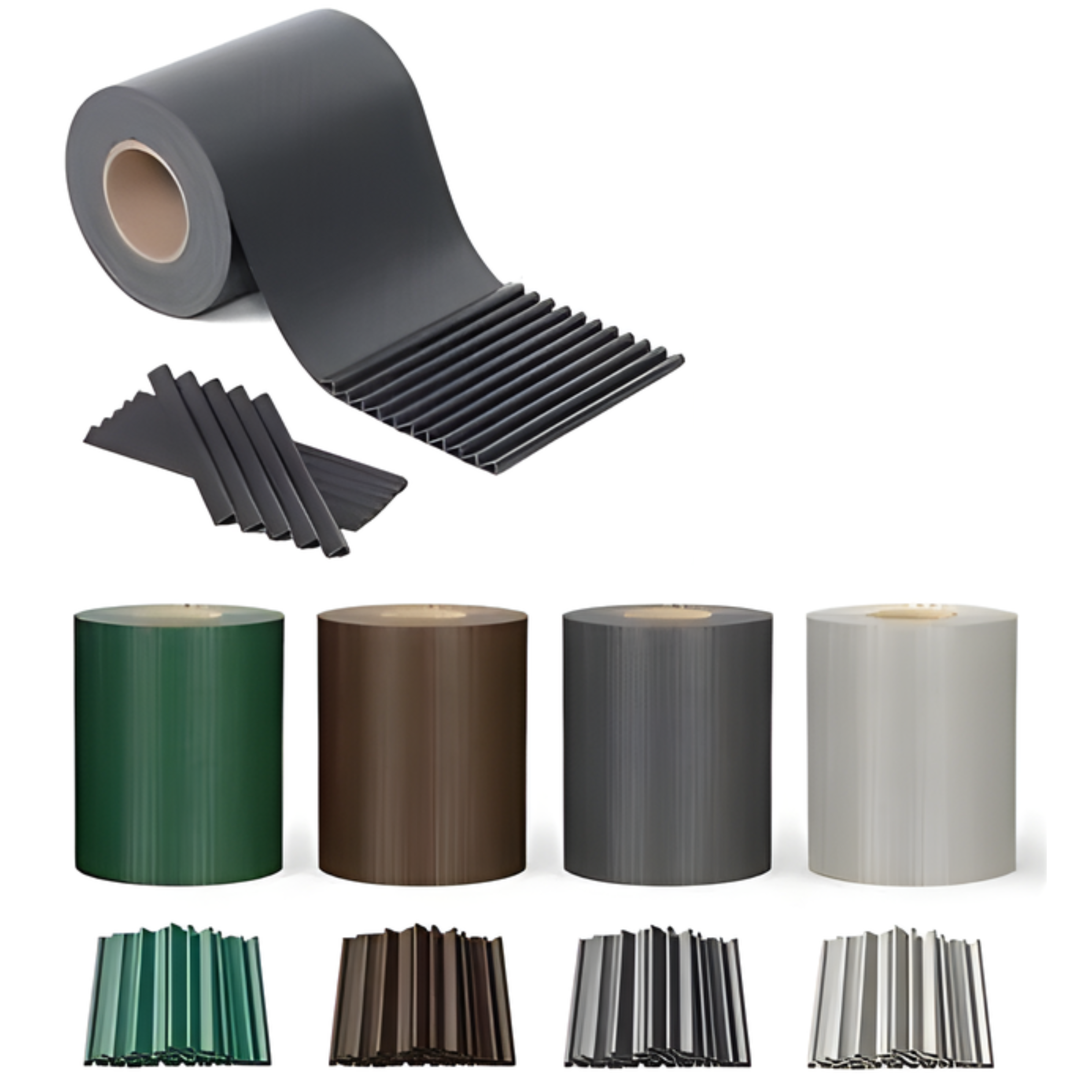 Fascia frangivista in pvc 19cm x 35 MT impermeabile con 25 clip incluse