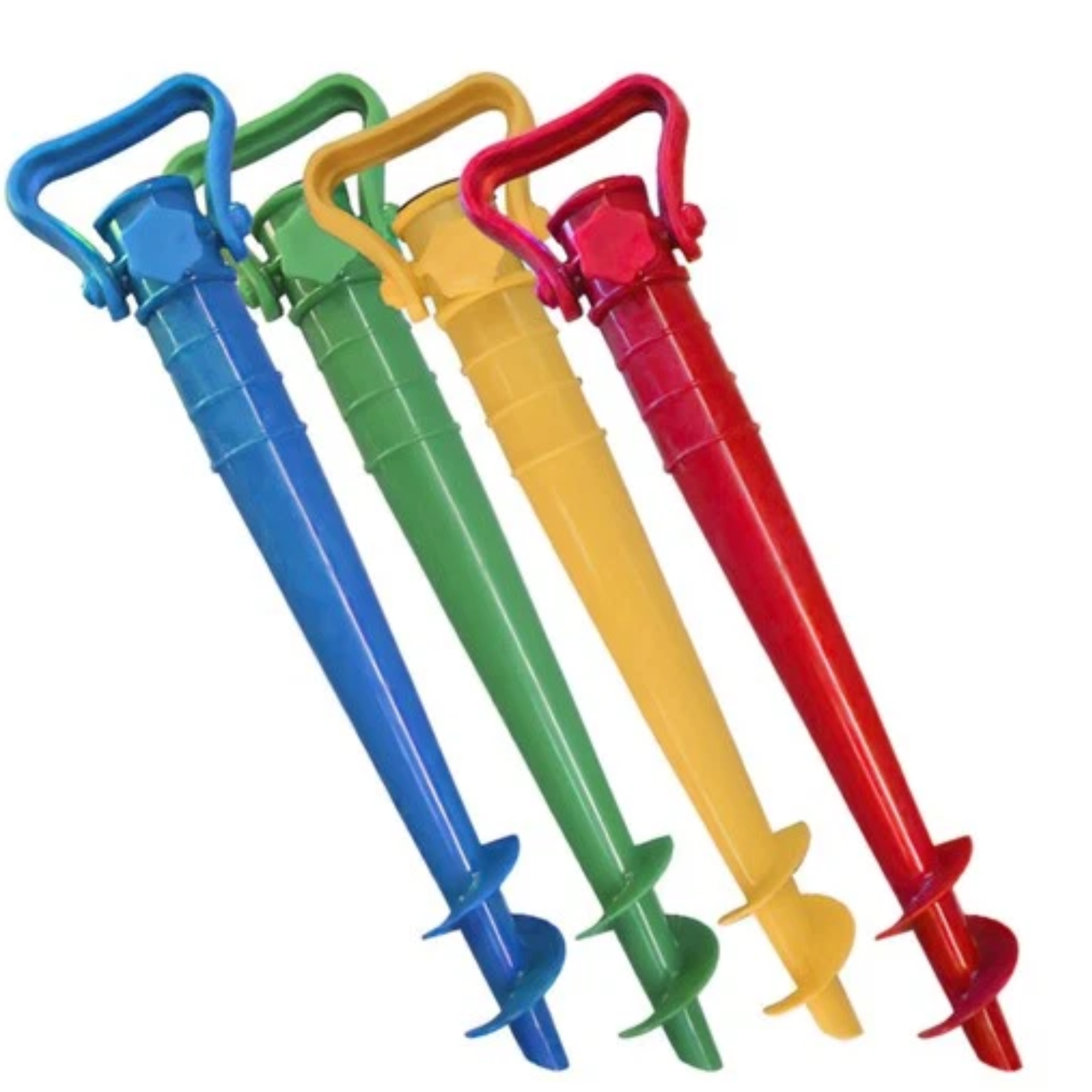 Set 2PZ Picchetto per ombrellone da spiaggia Ø 25/22 mm Antiruggine Antivento Facile da Installare