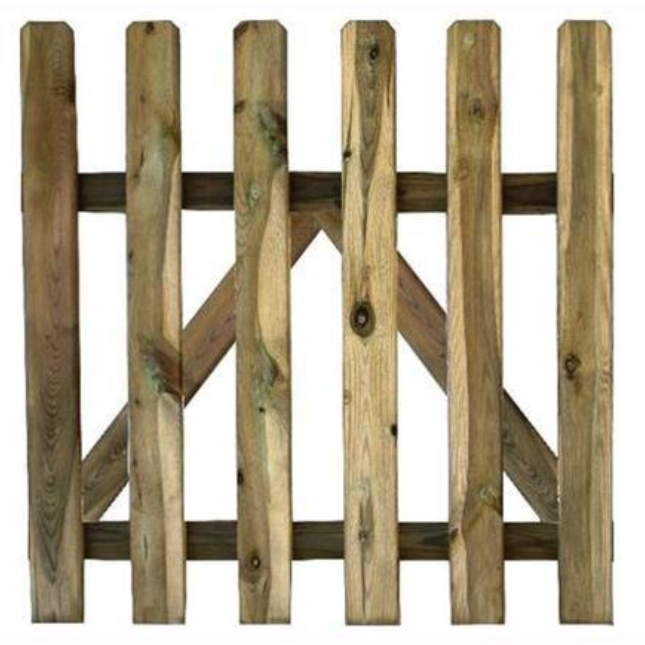 Cancello in legno di pino fresco impregnato in autoclave 100x100 cm
