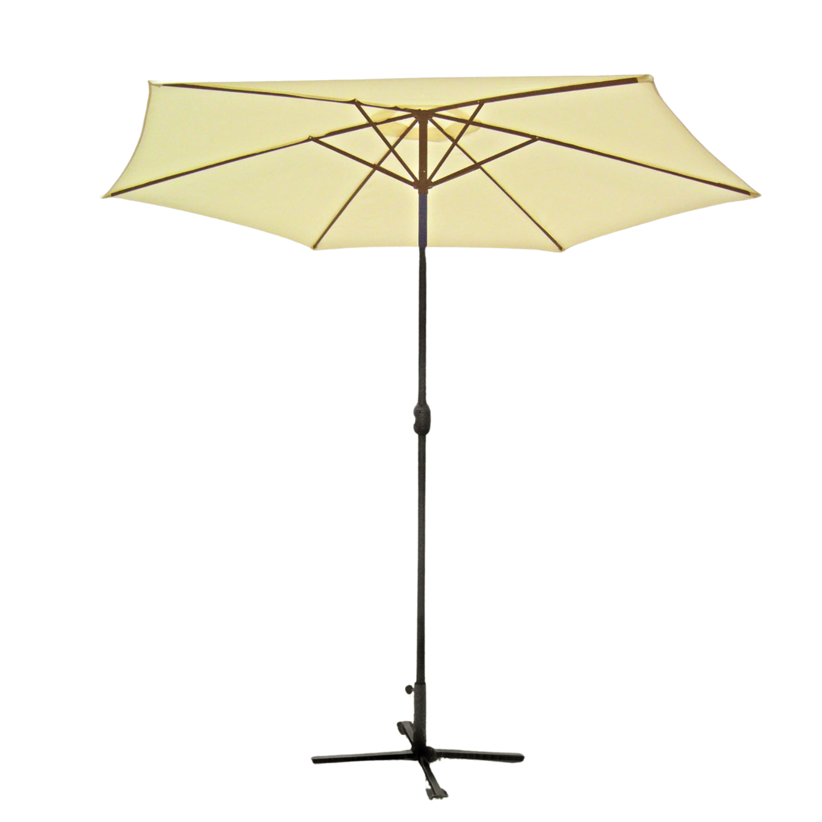 Ombrellone a palo centrale stecche in acciaio e telo in polistere 180gr/mq - Adra