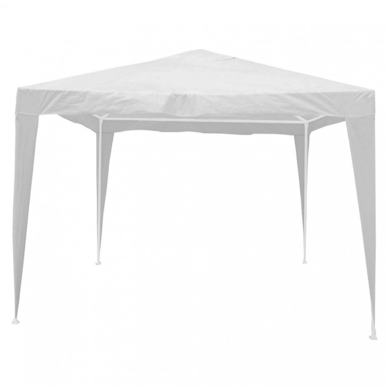 Gazebo 3x3 struttura in metallo telo in rafia bianco - Eco