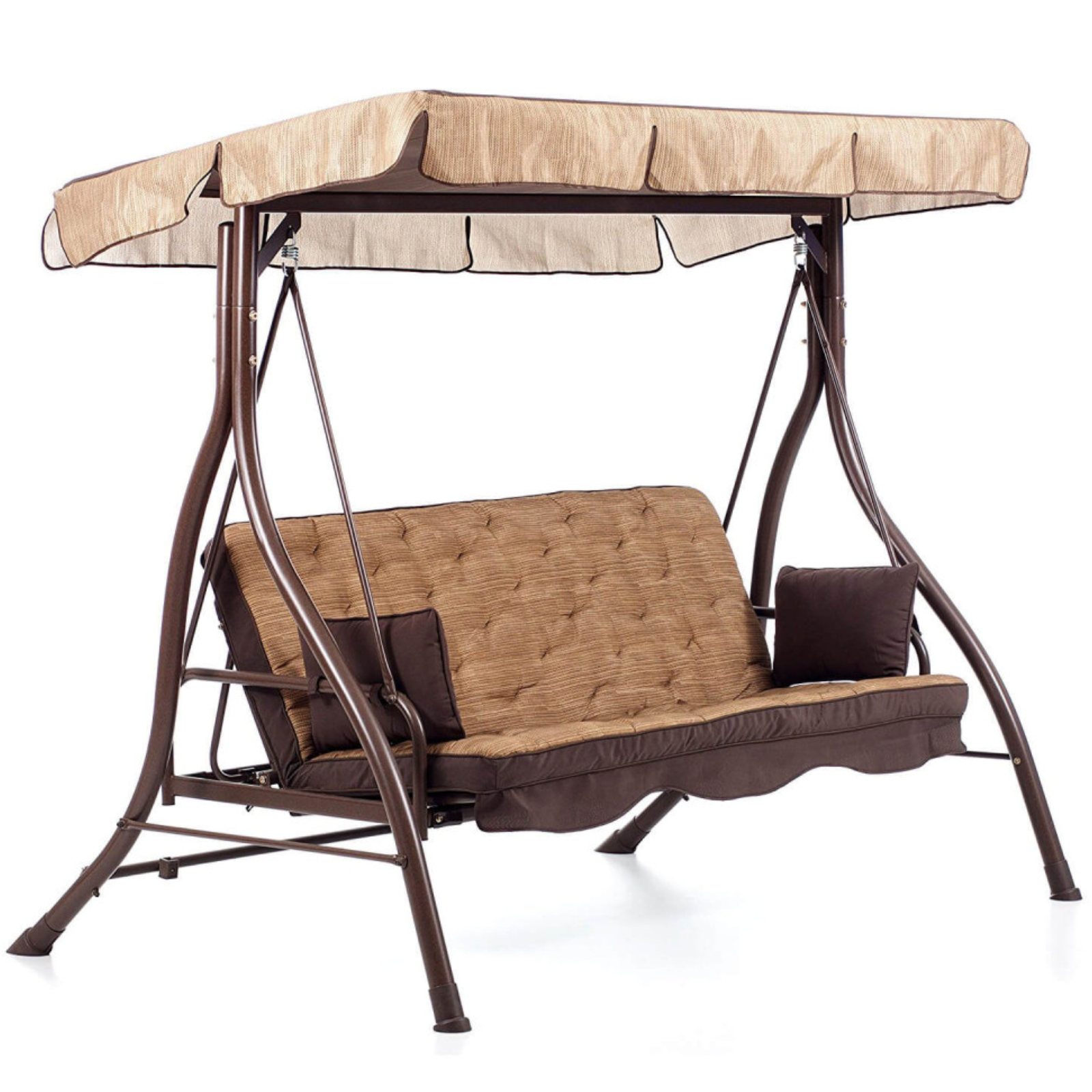 Dondolo da esterno struttura in metallo con cuscino imbottito - Zanzibar