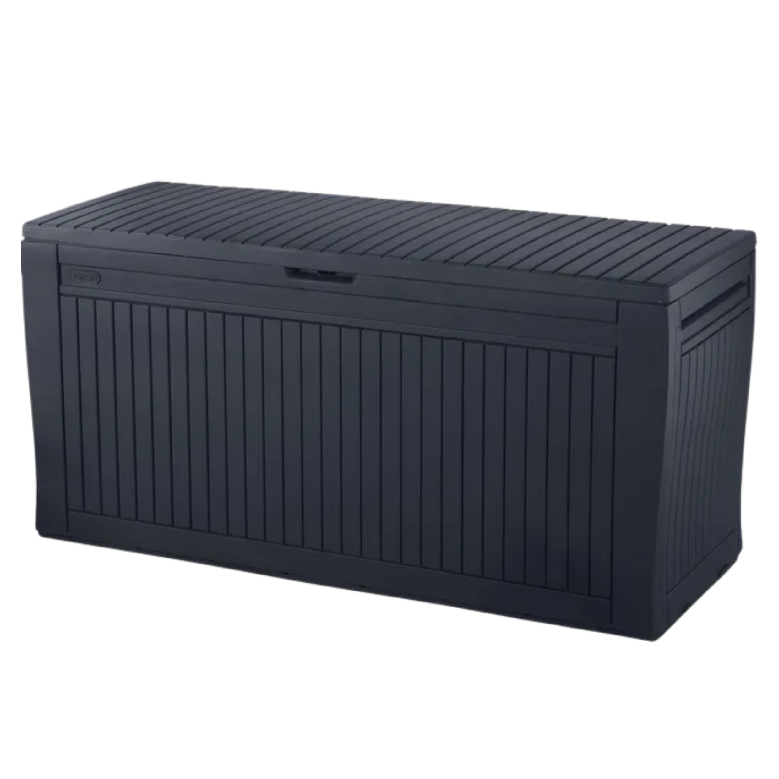 Baule cassapanca in resina 270LT con maniglie e ruote fornito in kit 117x45x57 cm