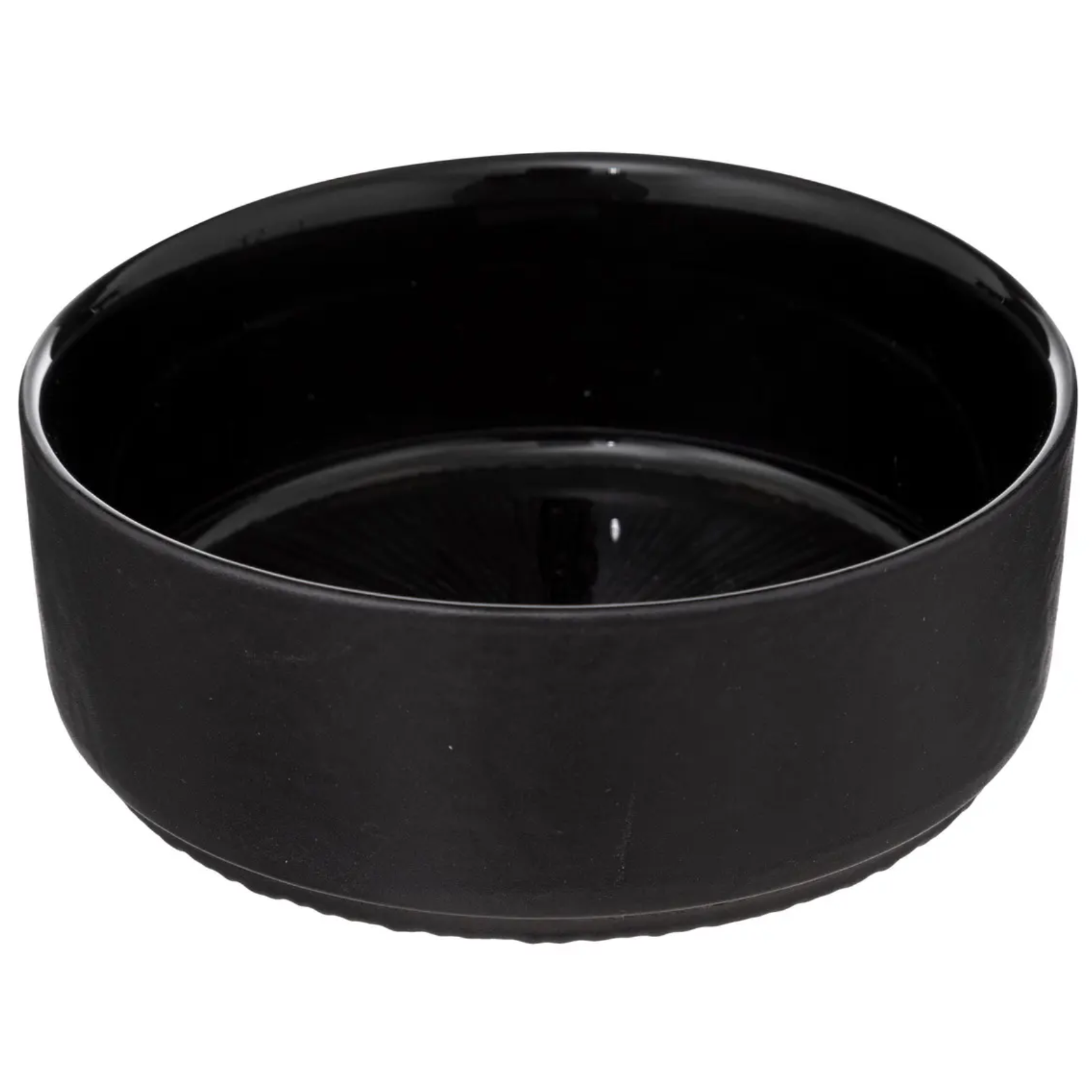 Set aperitivo 5pz in vetro nero con vassoio