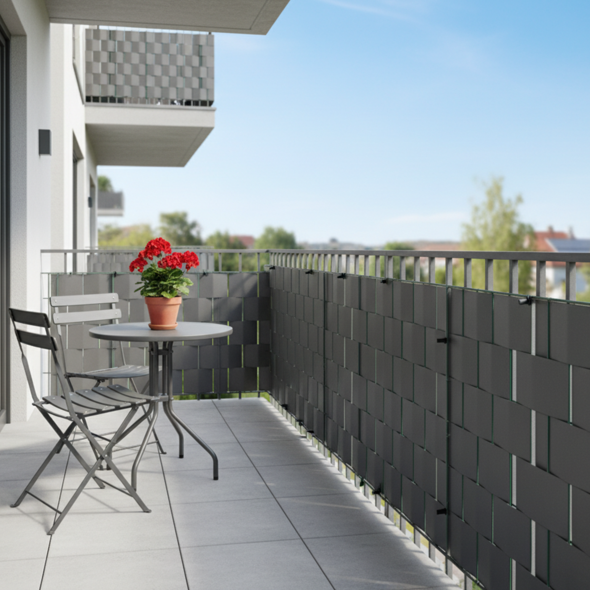 Fascia frangivista in pvc 19cm x 35 MT impermeabile con 25 clip incluse