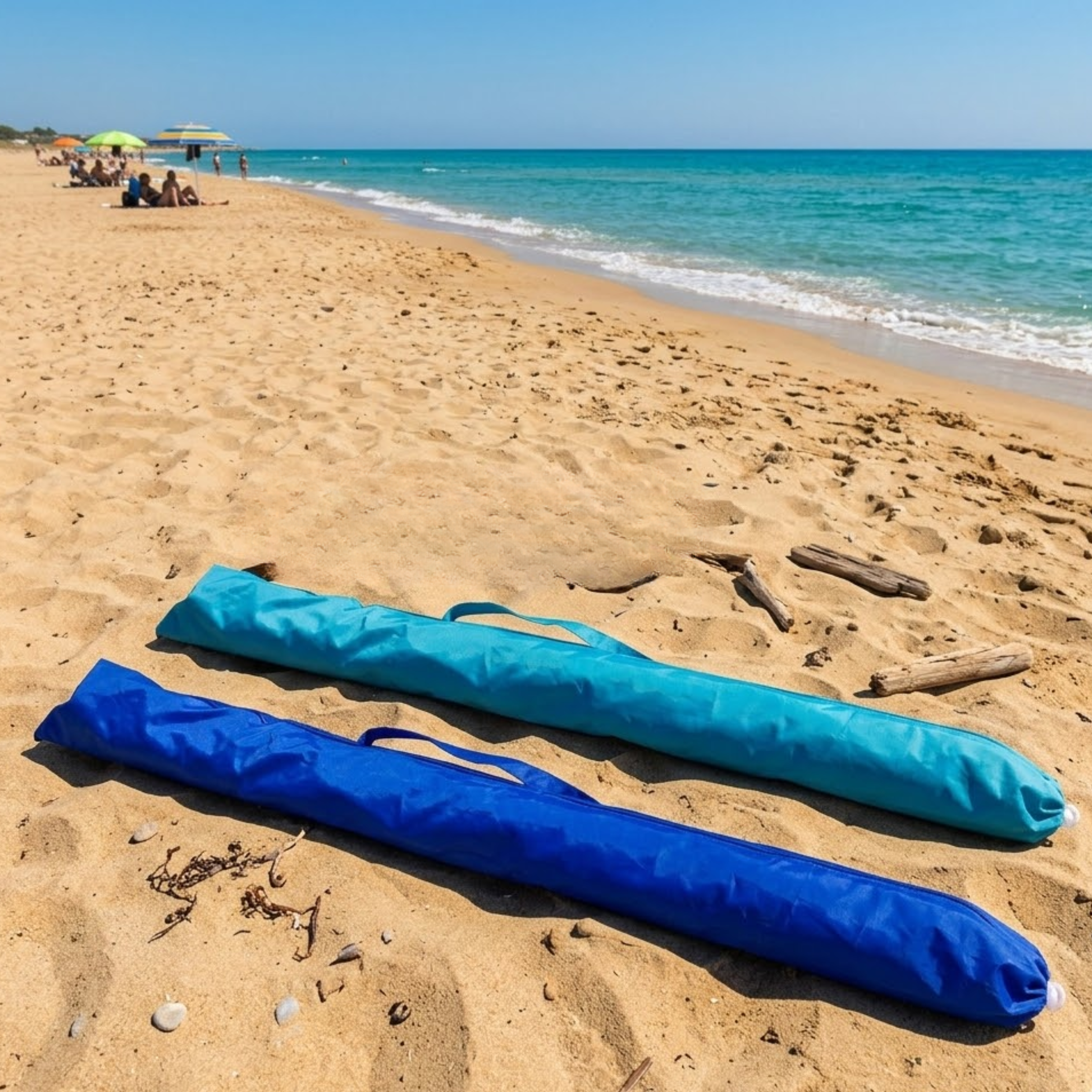Sacca porta ombrelloni da spiaggia in poliestere 100 x Ø 9 cm