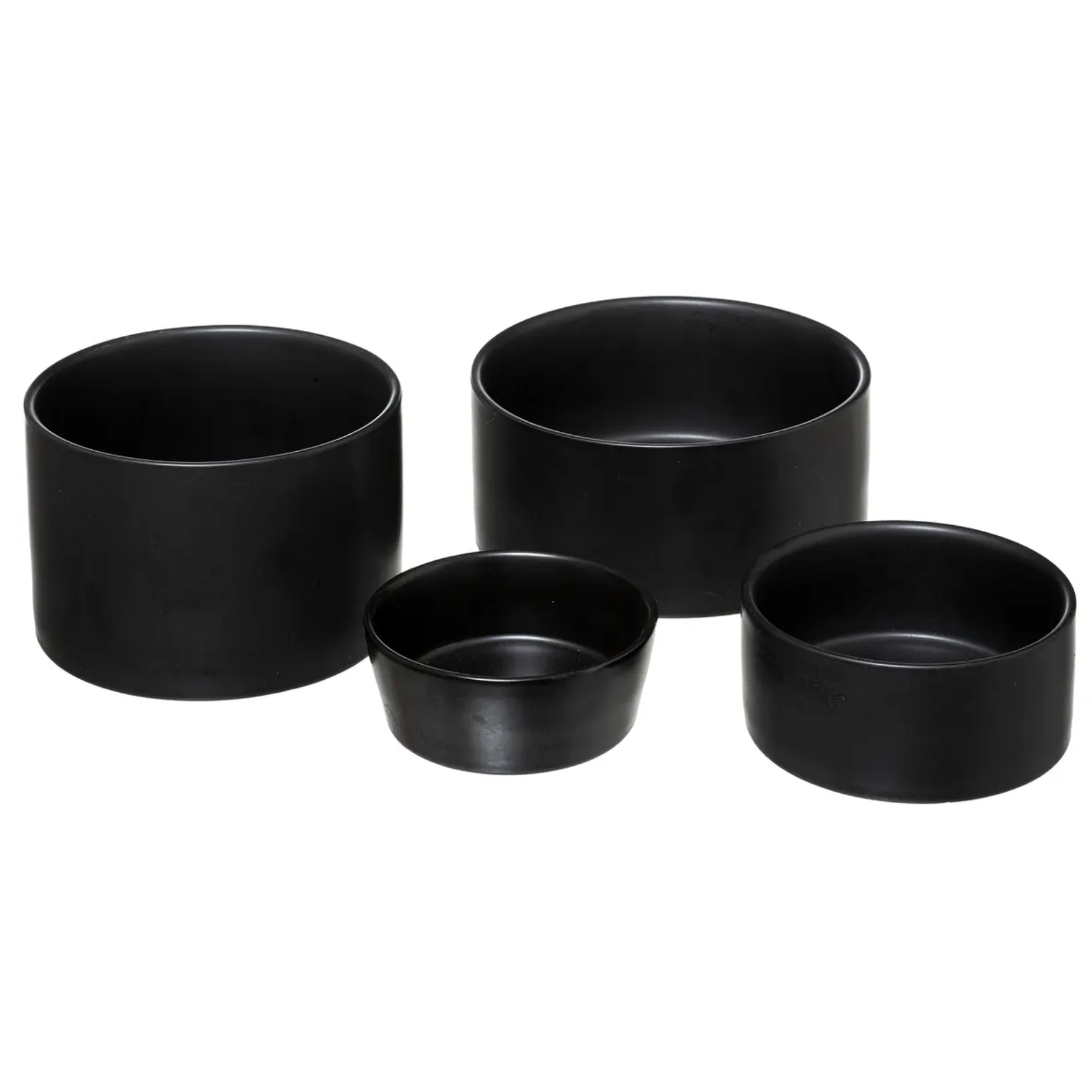 Set aperitivo 4pz in plastica con supporto in bambù