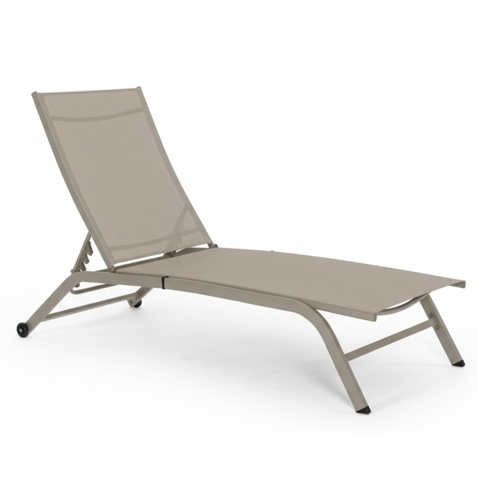 Lettino prendisole struttura in acciaio seduta in textilene design moderno - Copacabana