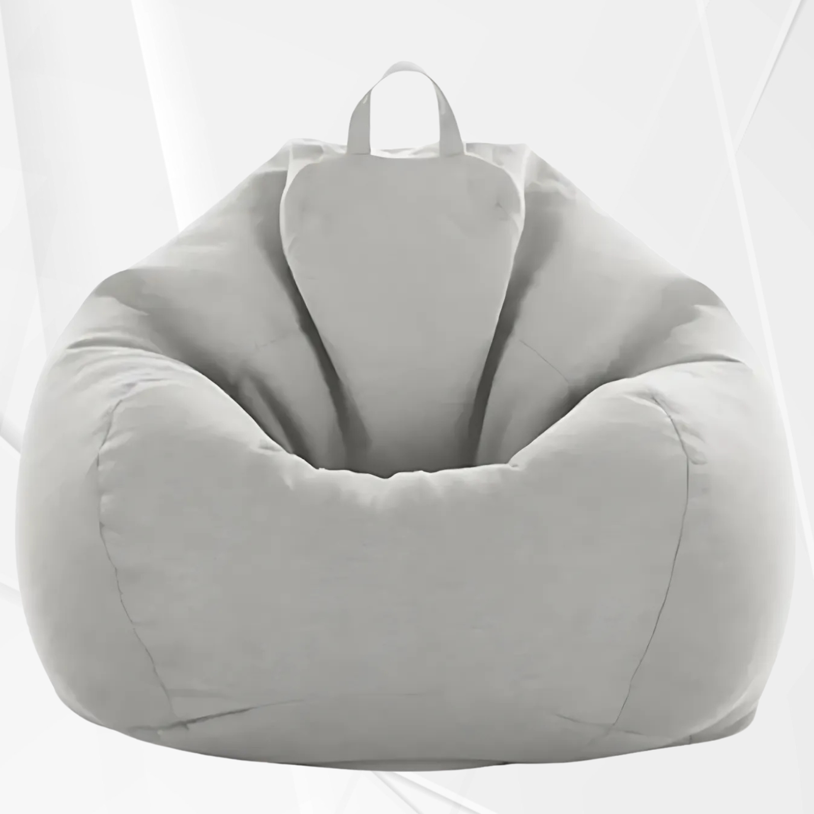 IKOMI - Poltrona a sacco Pouf in tessuto design moderno con imbottitura 100x90