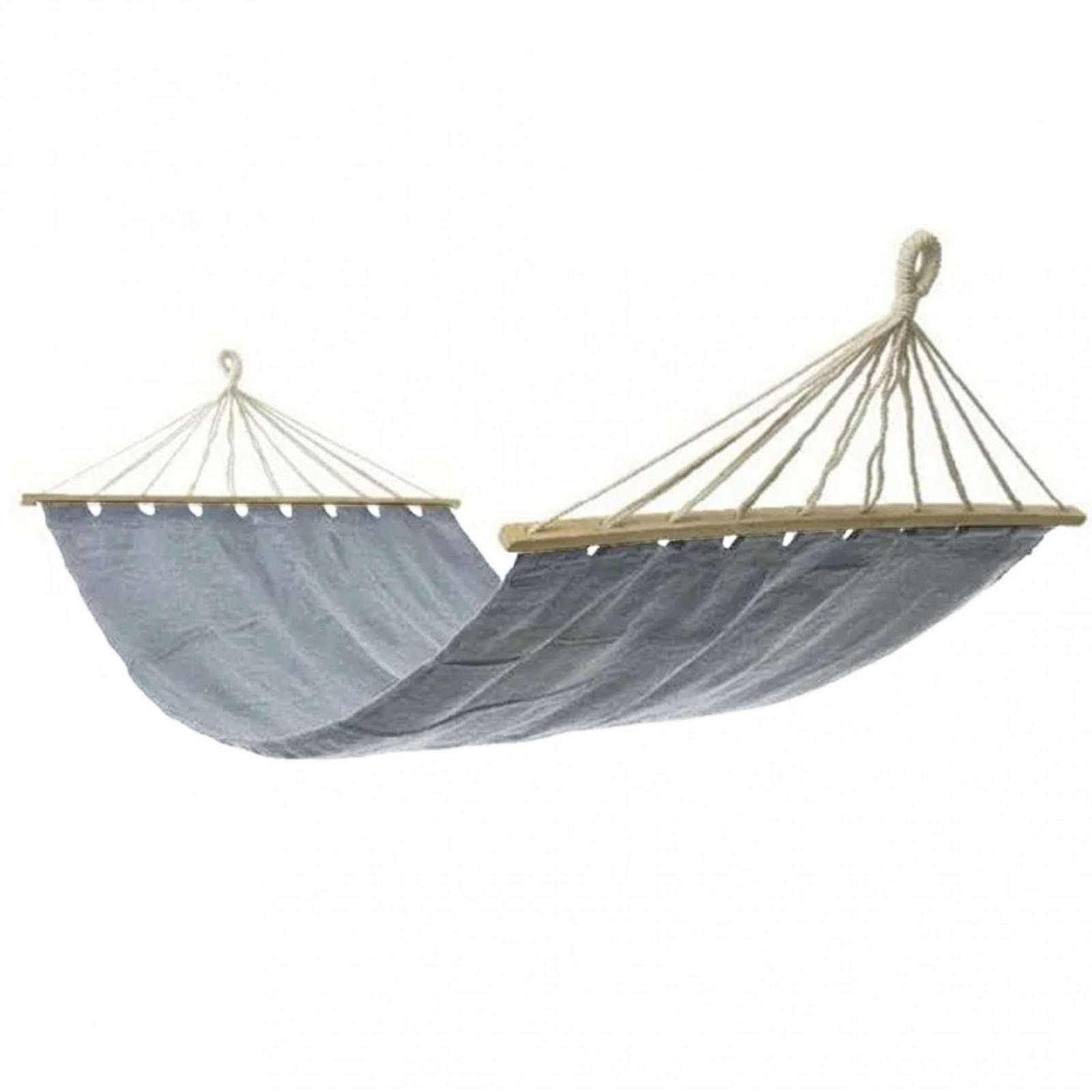 Amaca da giardino 200x100 in cotone con traverse - Eufori