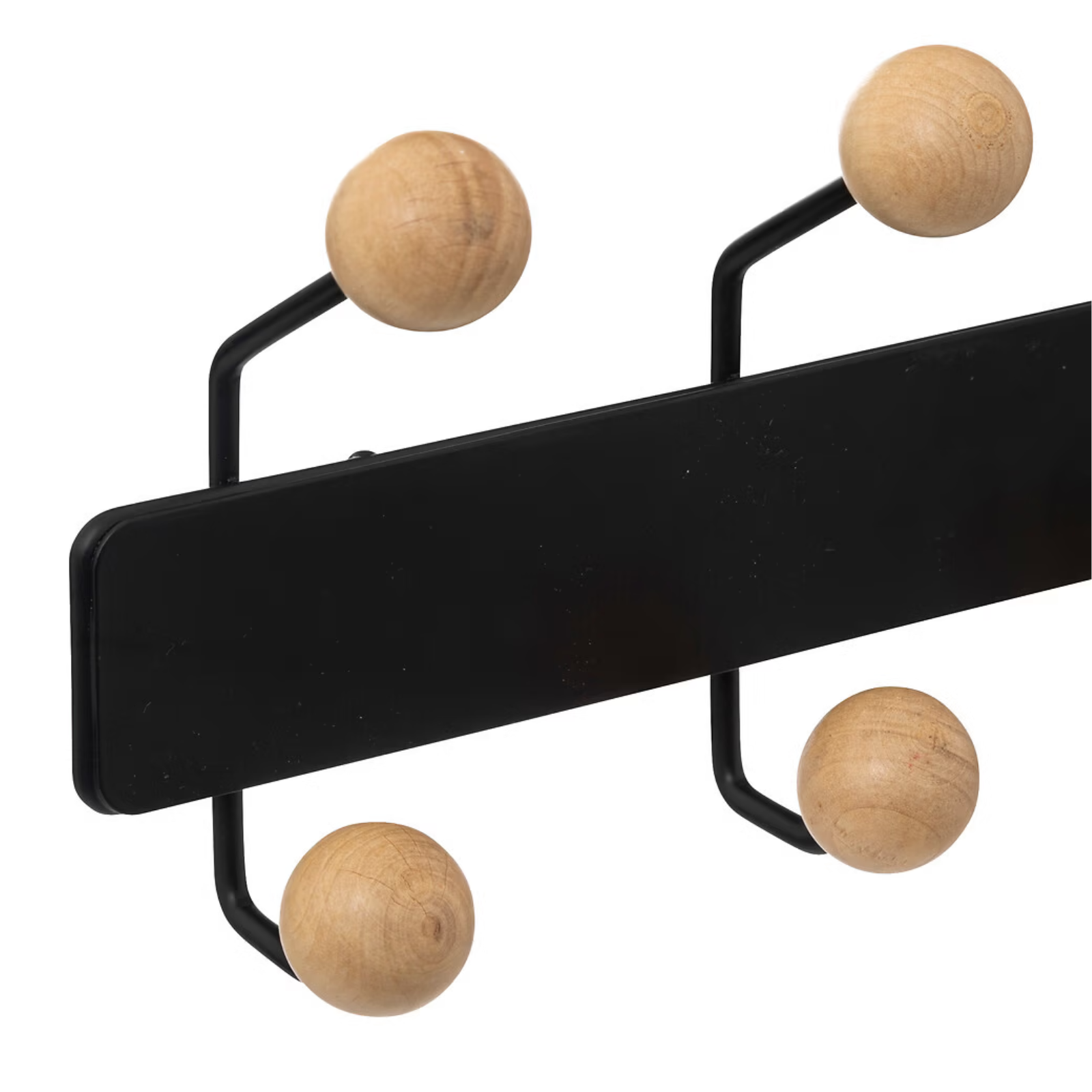 Appendiabiti da parete in legno e metallo 10 ganci - Blackwood