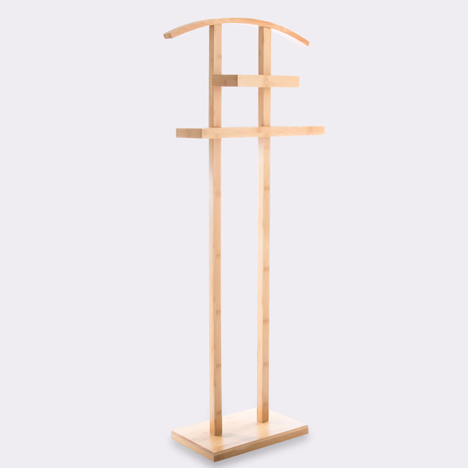 Servomuto in legno bambù design moderno con mensola - Ettore