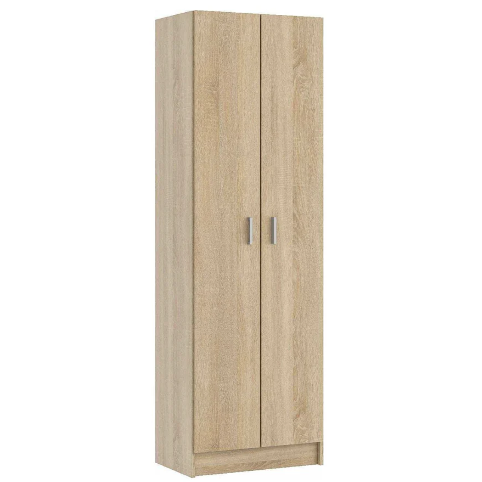 Armadio multiuso 59x180h 2 ante e 5 ripiani interni rovere canadian - Eliti