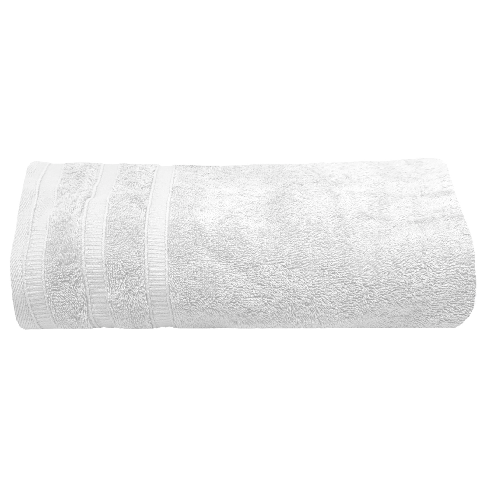 Asciugamano da palestra o bagno rettangolare bianco 40x60 cm in puro cotone
