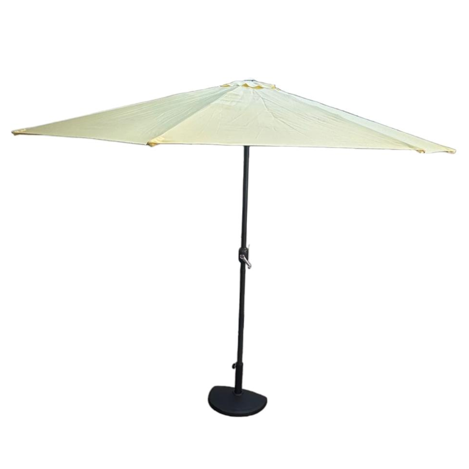 Base per ombrellone da muro a mezzaluna in resina antracite - Mezi