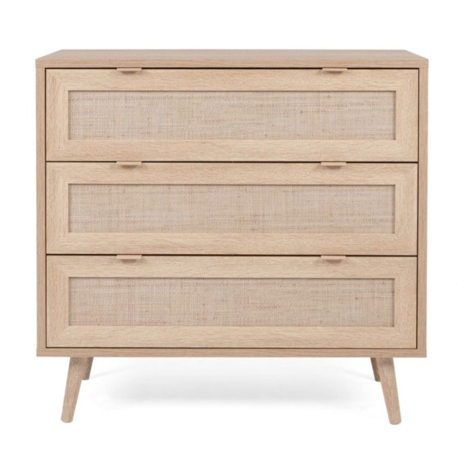 Cassettiera con 3 cassetti multiuso "Monica" design moderno color rovere sonoma