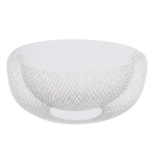 Cesto porta frutta in metallo a maglia Bianco 27 cm - Nois