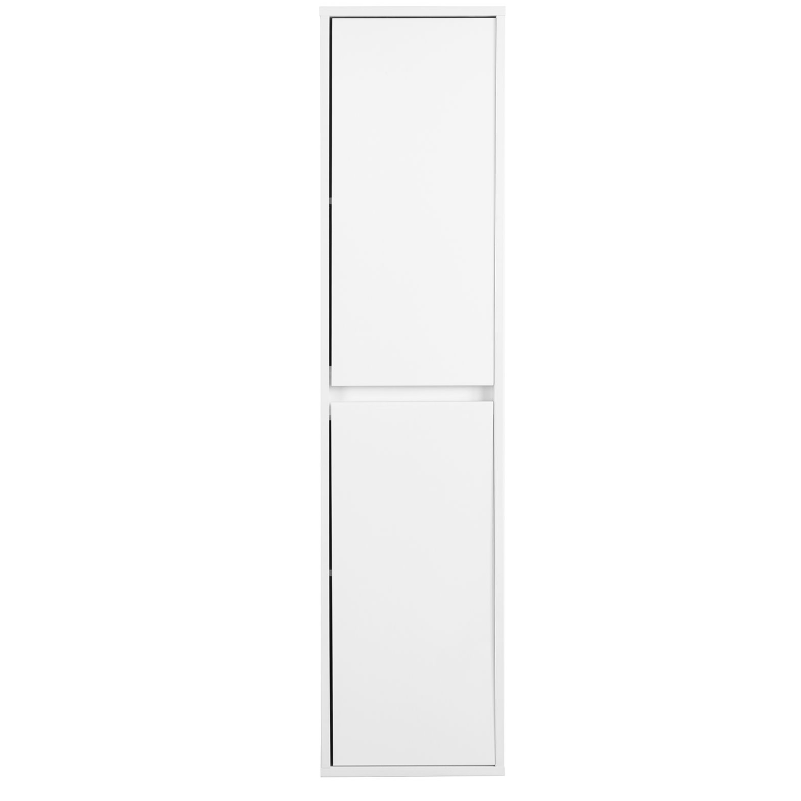 Colonna da bagno sospesa H136 cm 2 ante in legno bianco - New spla