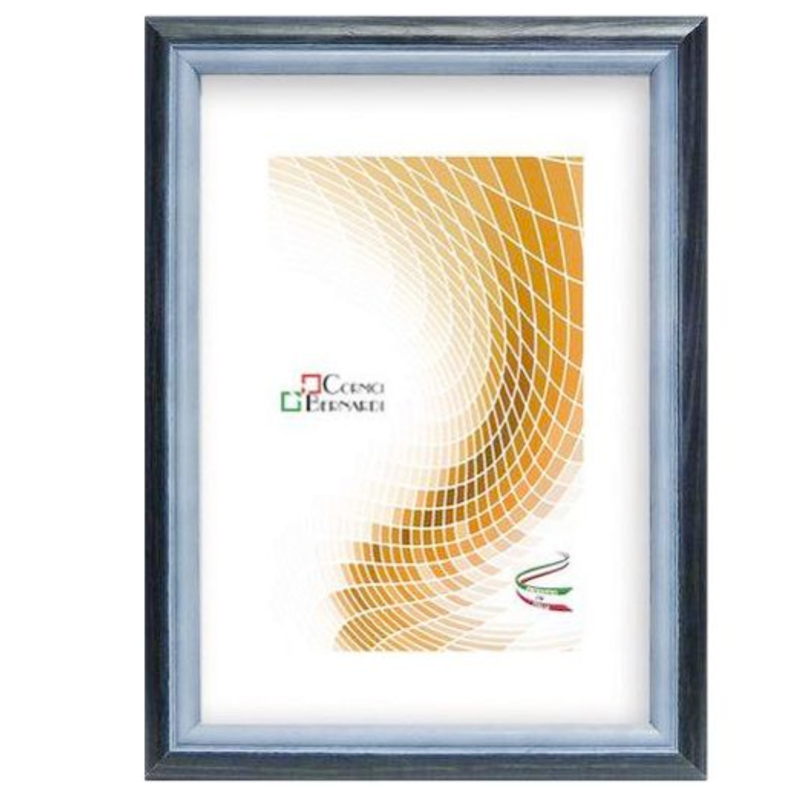 Cornice in legno per foto o puzzle "Stil" con supporto in mdf e vetro "Made in italy"