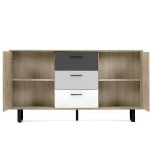Credenza 160 cm da soggiorno design moderno 2 ante e 3 cassetti - Orly