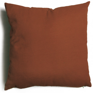 Cuscino d'arredo in poliestere con imbottitura in poliuretano quadrato Marrone