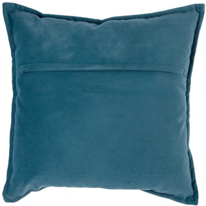 Cuscino quadrato da divano in poliestere con imbottitura interna in poliestere sfoderabile Blu
