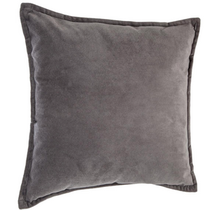 Cuscino quadrato da divano in poliestere con imbottitura interna in poliestere sfoderabile Grigio scuro