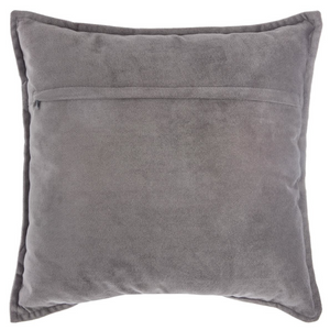 Cuscino quadrato da divano in poliestere con imbottitura interna in poliestere sfoderabile Grigio scuro