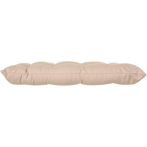 Cuscino per sedia quadrato in cotone con imbottitura in cotone riciclato Beige