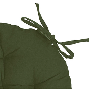 Cuscino rotondo per sedia in cotone con imbottitura interno in cotone riciclato KAKI