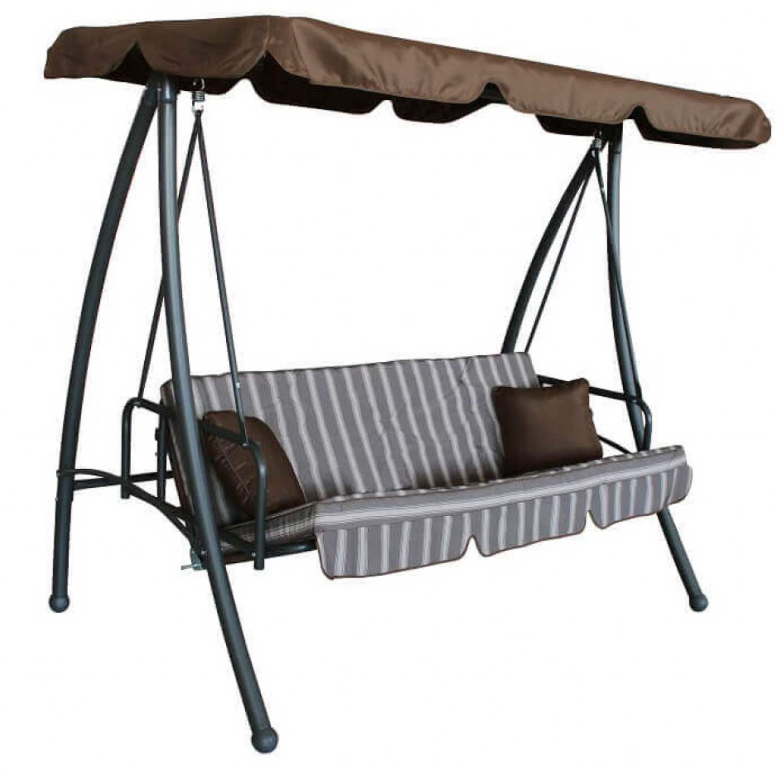 Dondolo da giardino in metallo 3 posti telo poliestere 220gr - Antigua
