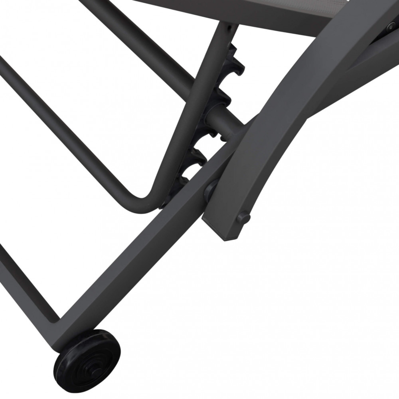 Lettino prendisole impilabile in alluminio e textilene imbottito - Malta