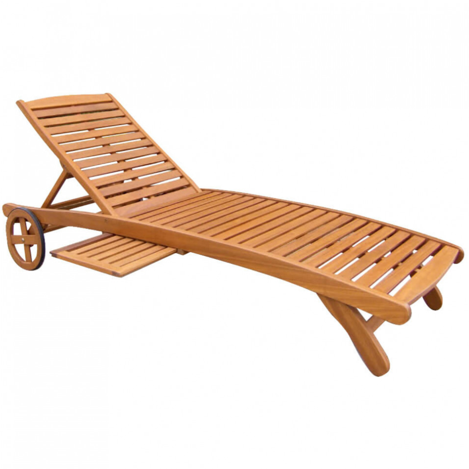 Lettino prendisole in legno di acacia regolabile 9 posizioni - Oasi
