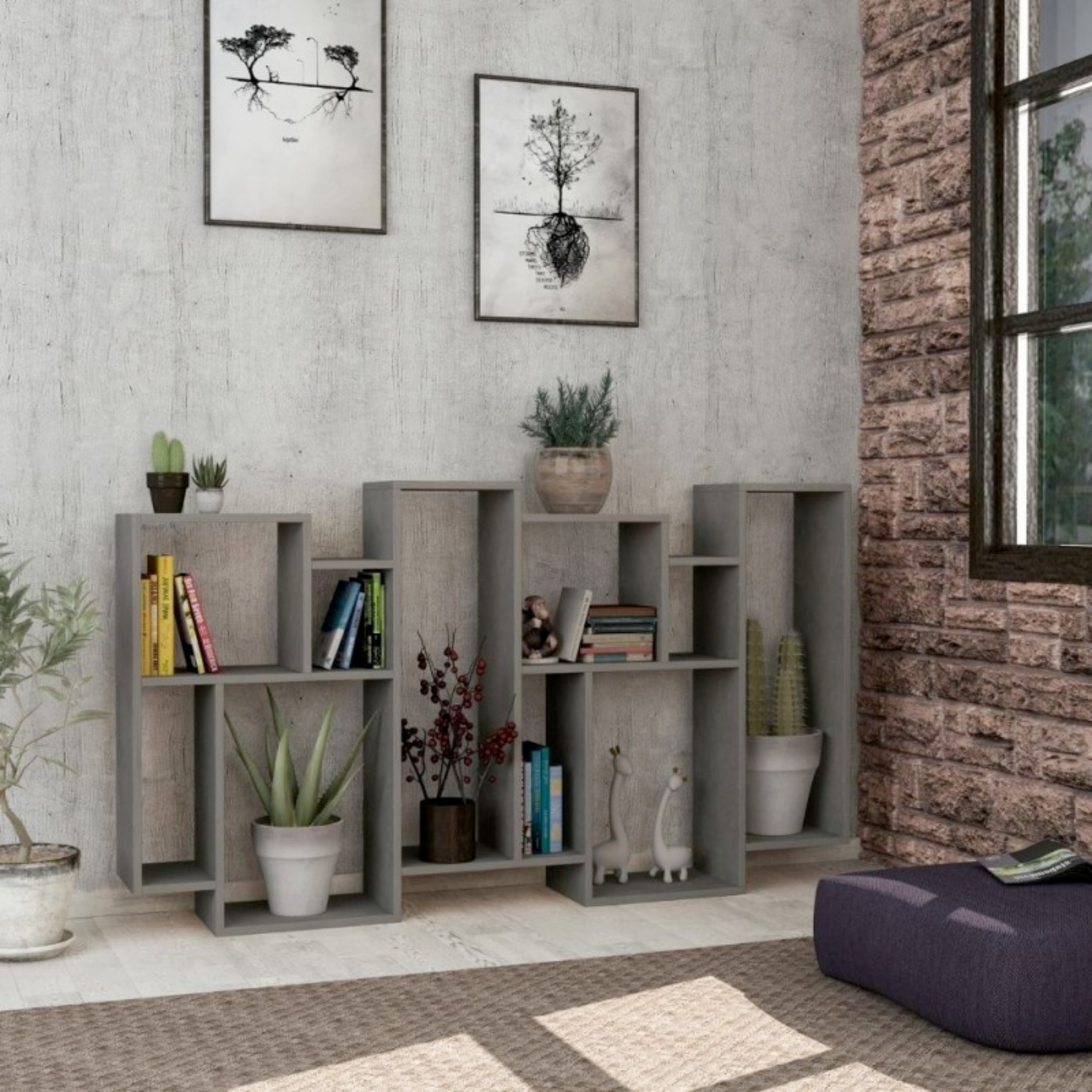 Libreria design moderno da soggiorno o cameretta