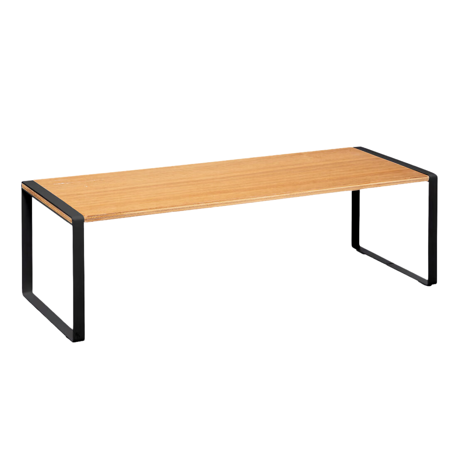 Mensola Organizer da Cucina con ripiano in legno e struttura in metallo nero - Bami