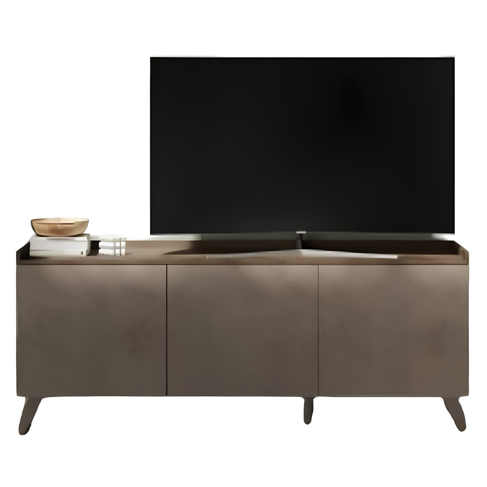 Mobile Porta tv 181 cm design moderno con 3 ante bronzo e mercure - Polo