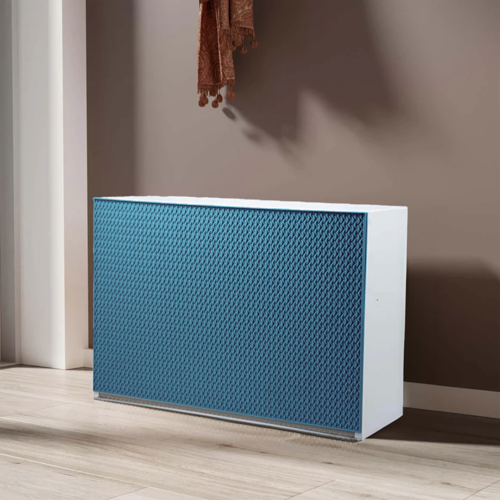 Scarpiera modulare design moderno con frontale a intreccio ottanio - Forti