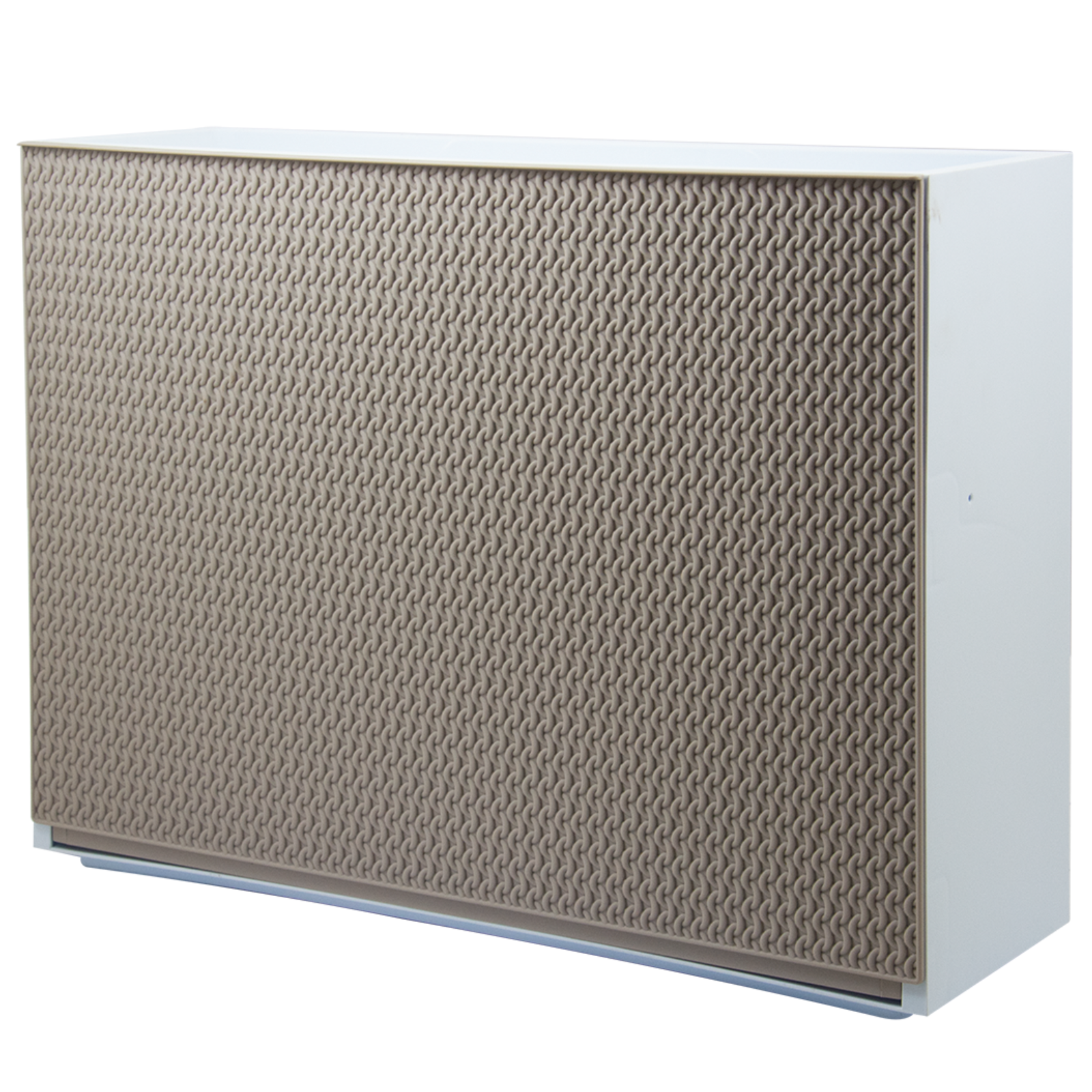 Scarpiera modulare design moderno con frontale a intreccio tortora - Forti